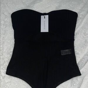 Dynamite Elegant Black Bodysuit